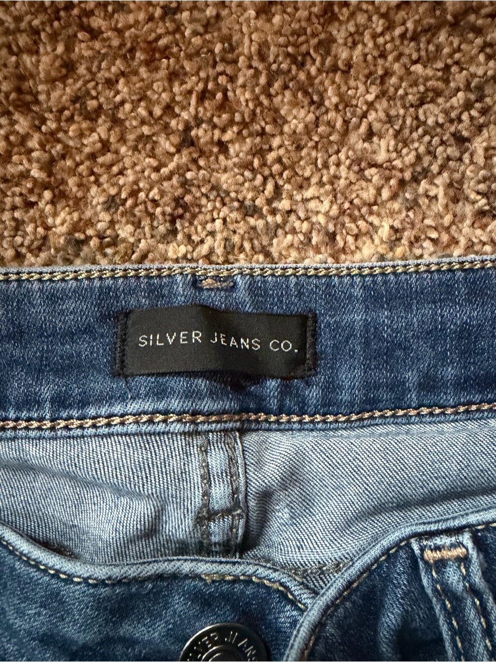 Silver Jeans Dark Blue Skinny Crop Jeans